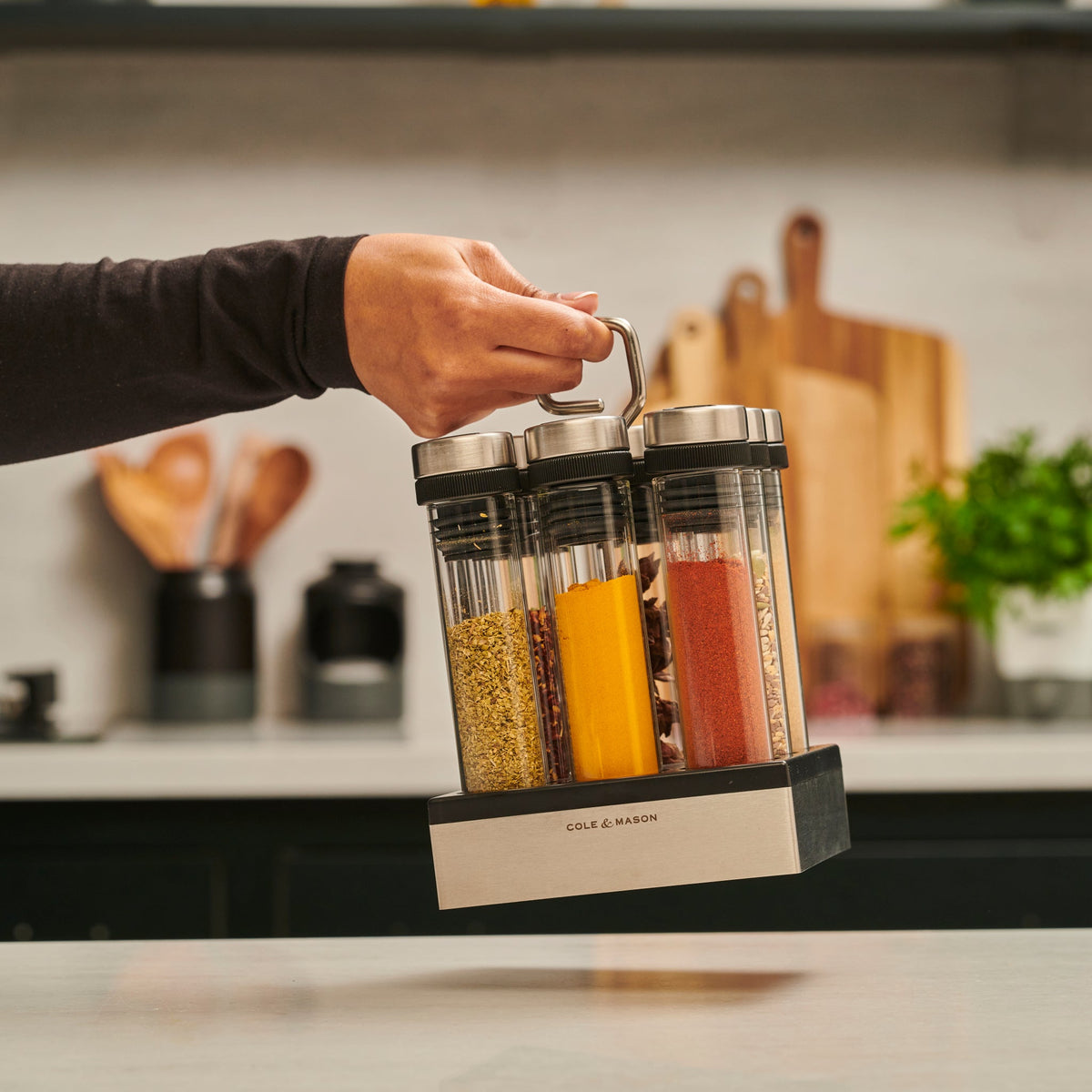 Cole & Mason Shadwell Countertop Spice Storage, in use 3