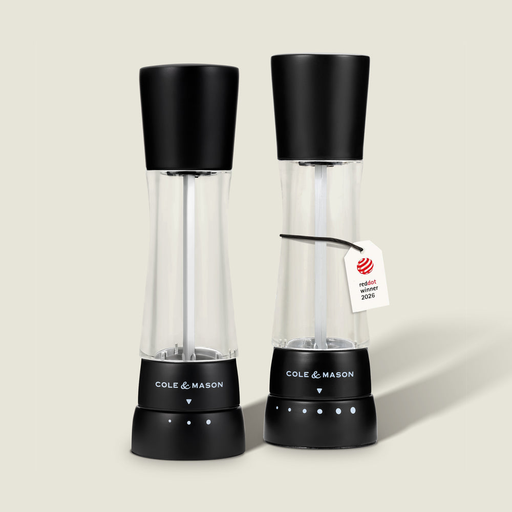 Derwent Matt Black Salt & Pepper Mills