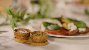 Portobello-Olivenholz-Pinch-Pot-Set